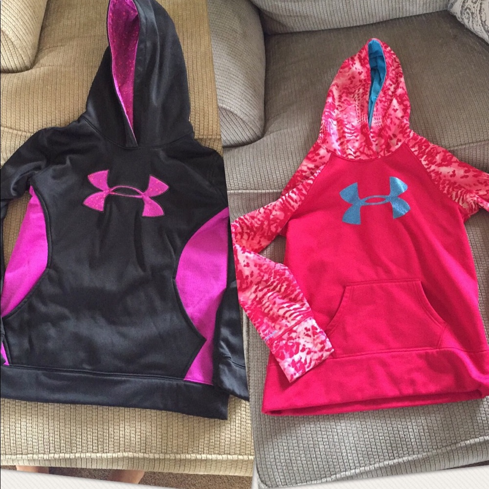 2 Youth Girls UnderArmour hoodies